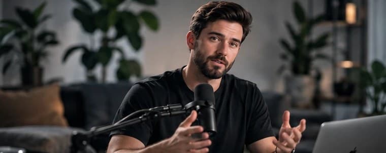 Source video, 16:9, long-form conversation